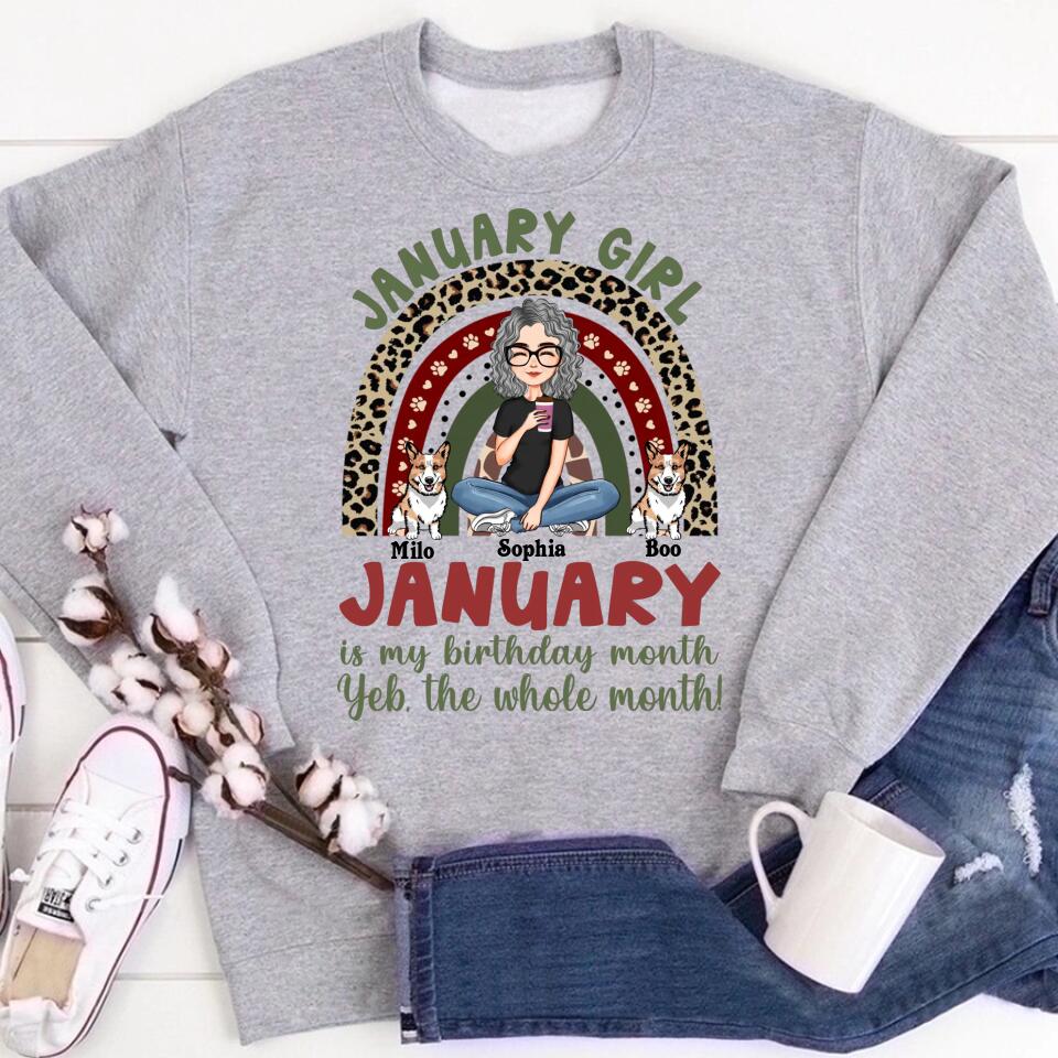 January Birthday Shirt, Custom Birthday Shirt, Queens was Born In January, January Birthday Shirts For Woman, January Birthday Gifts