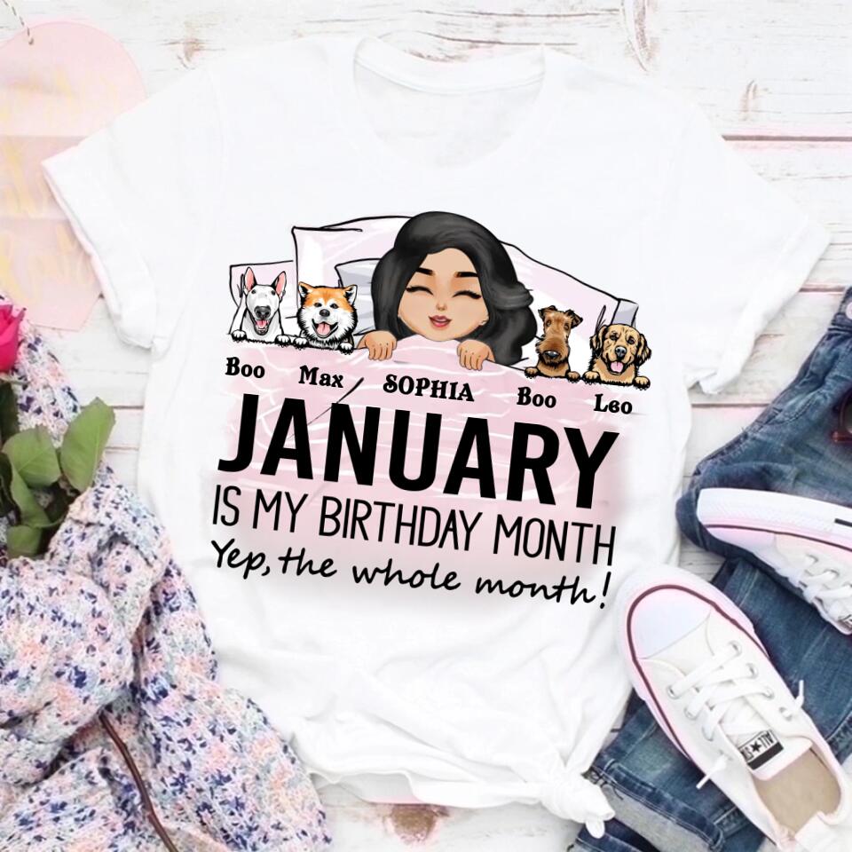 January Birthday Shirt, Custom Birthday Shirt, Queens was Born In January, January Birthday Shirts For Woman, January Birthday Gifts