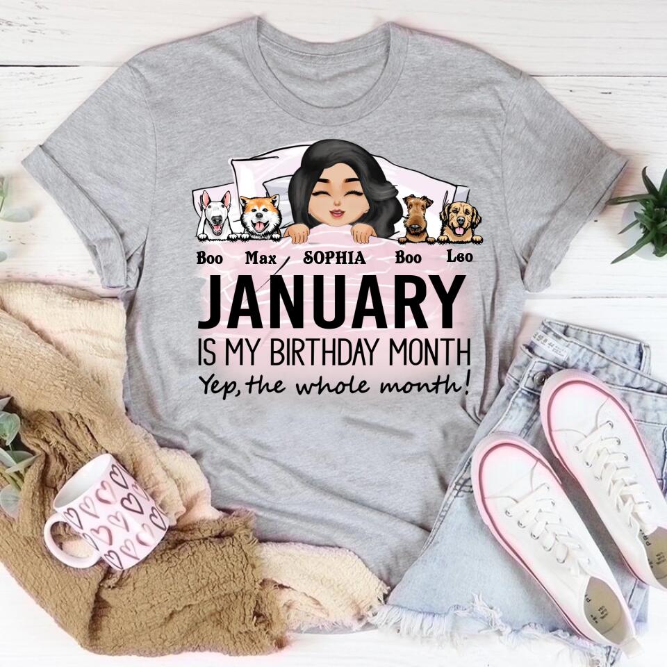January Birthday Shirt, Custom Birthday Shirt, Queens was Born In January, January Birthday Shirts For Woman, January Birthday Gifts