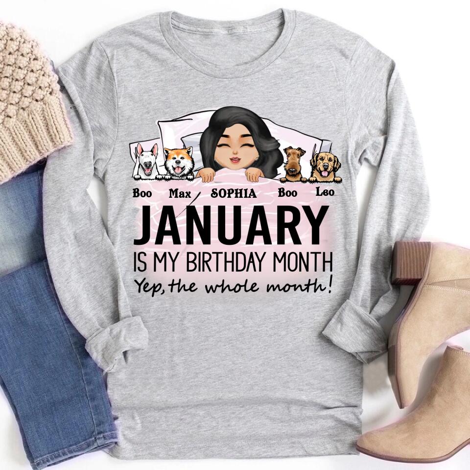 January Birthday Shirt, Custom Birthday Shirt, Queens was Born In January, January Birthday Shirts For Woman, January Birthday Gifts