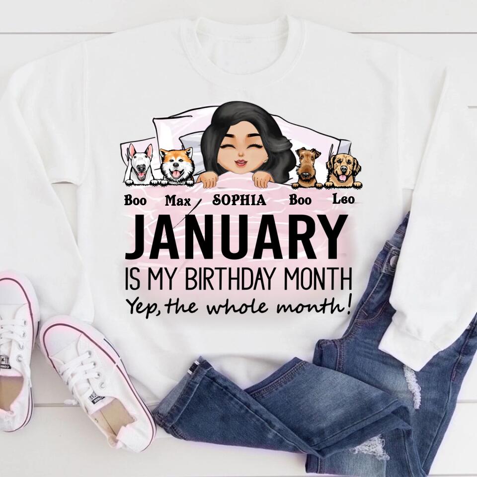 January Birthday Shirt, Custom Birthday Shirt, Queens was Born In January, January Birthday Shirts For Woman, January Birthday Gifts