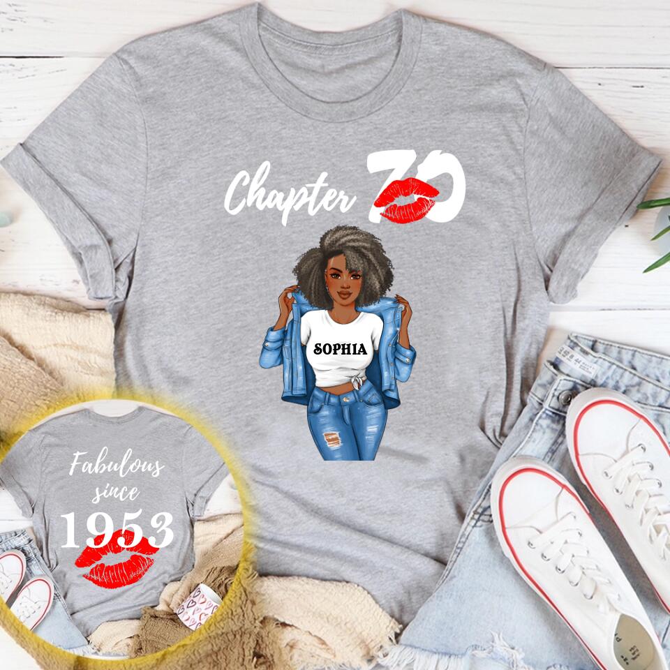 Personalized 70th birthday gifts ideas 70th birthday shirt for her back in 1953 turning 70 shirts 70 birthday t shirts for woman