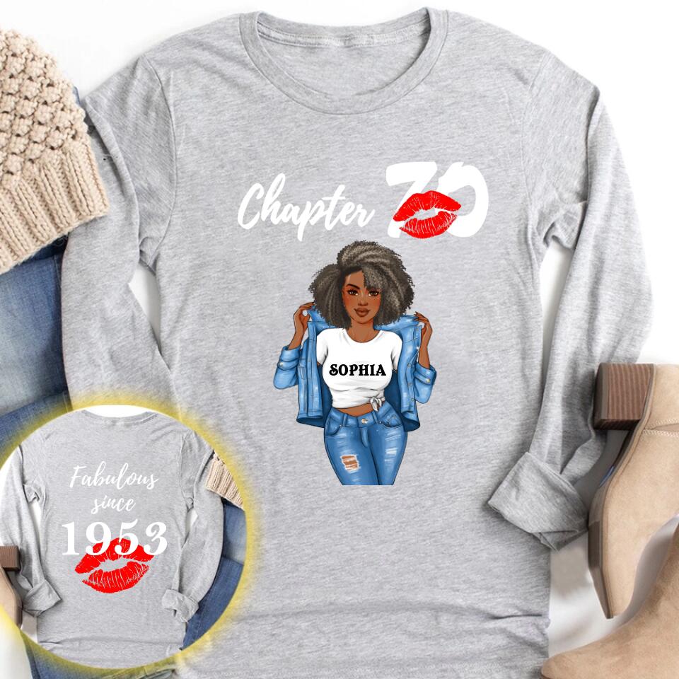 Personalized 70th birthday gifts ideas 70th birthday shirt for her back in 1953 turning 70 shirts 70 birthday t shirts for woman