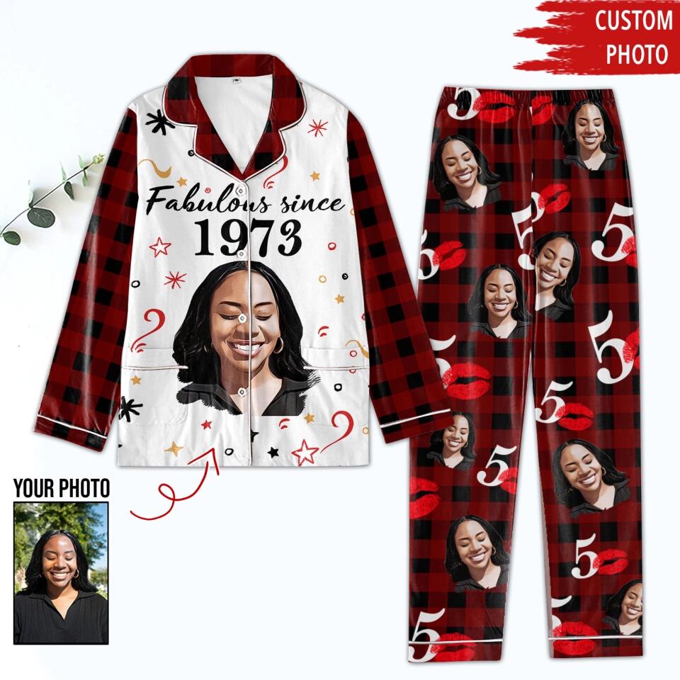 Chapter 50, Fabulous Since 1973 50th Birthday Unique Pajamas Set For Woman, Custom Birthday Pajamas, Her Gifts For 50 Years Old , Turning 50 Birthday Women&#39;s Pajamas Set