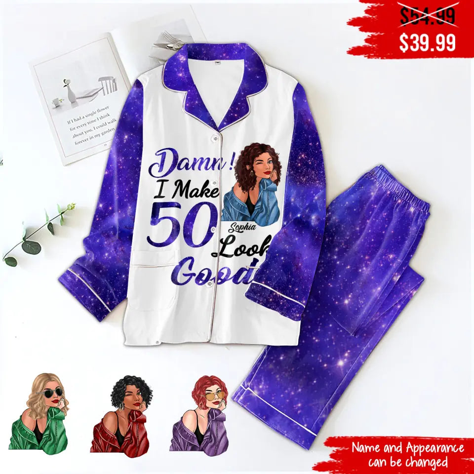 Chapter 50, Fabulous Since 1973 50th Birthday Unique Pajamas Set For Woman, Custom Birthday Pajamas, Her Gifts For 50 Years Old , Turning 50 Birthday Women&#39;s Pajamas Set