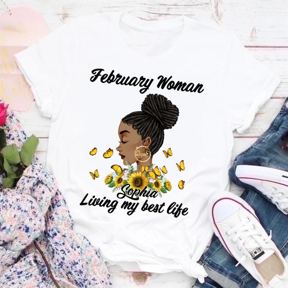 February Birthday Shirt, Custom Birthday Shirt, Queens was Born In February, February Birthday Shirts For Woman, February Birthday Gifts