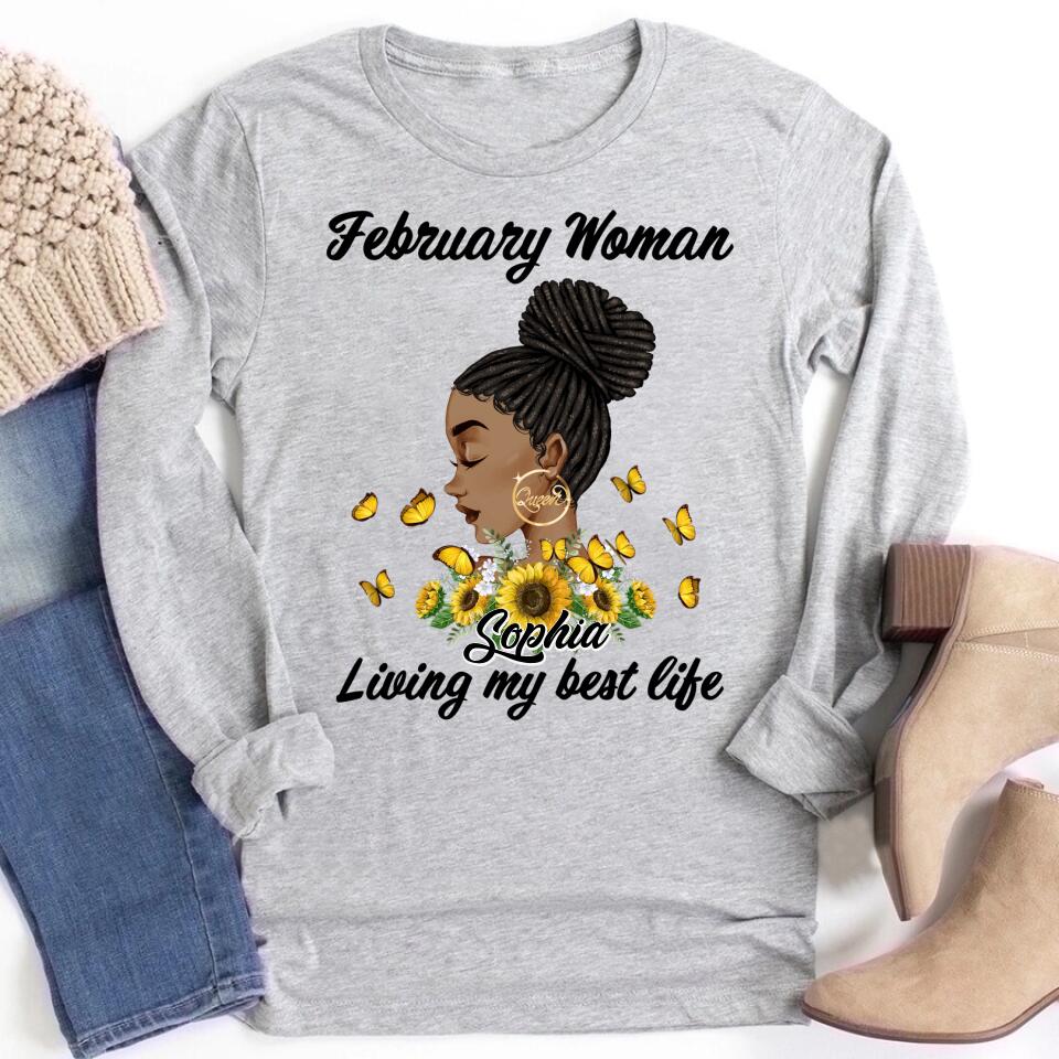 February Birthday Shirt, Custom Birthday Shirt, Queens was Born In February, February Birthday Shirts For Woman, February Birthday Gifts