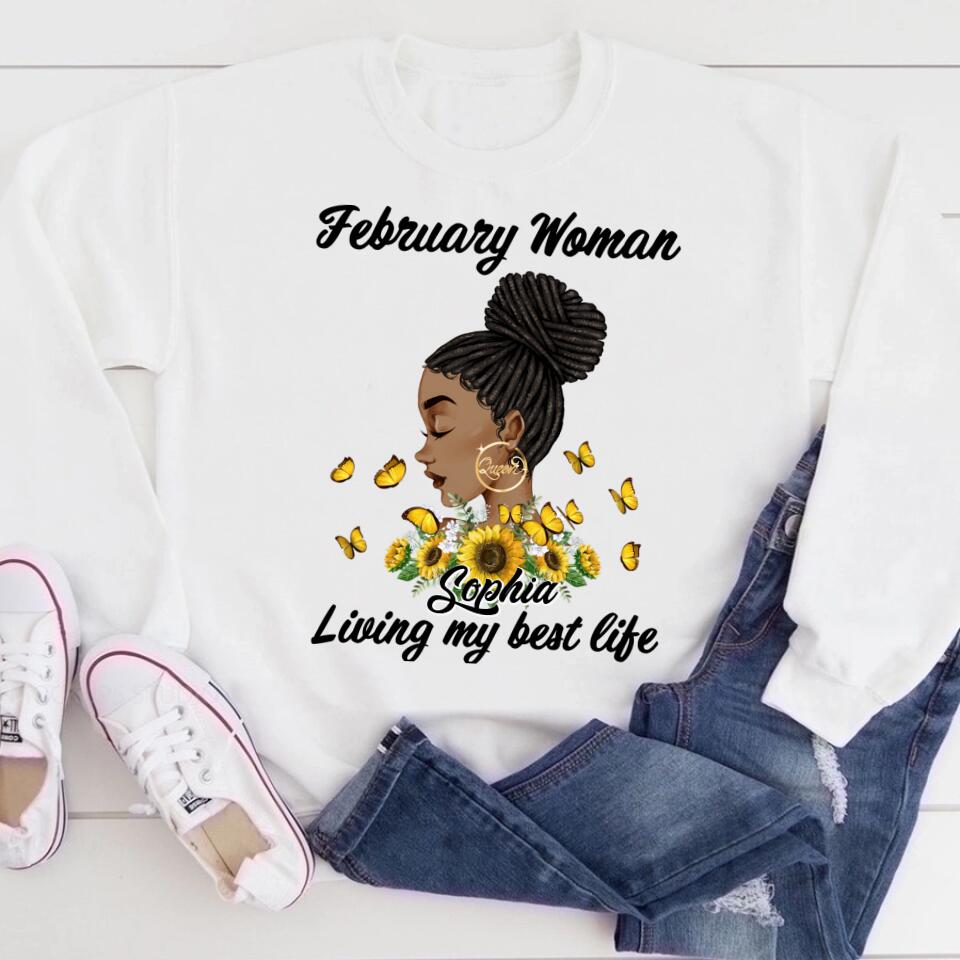 February Birthday Shirt, Custom Birthday Shirt, Queens was Born In February, February Birthday Shirts For Woman, February Birthday Gifts