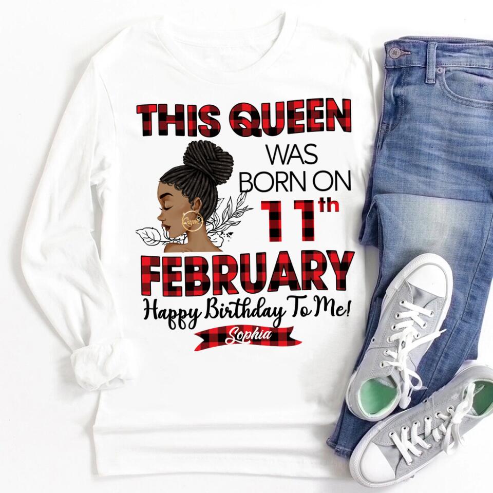 February Birthday Shirt, Custom Birthday Shirt, Queens was Born In February, February Birthday Shirts For Woman, February Birthday Gifts