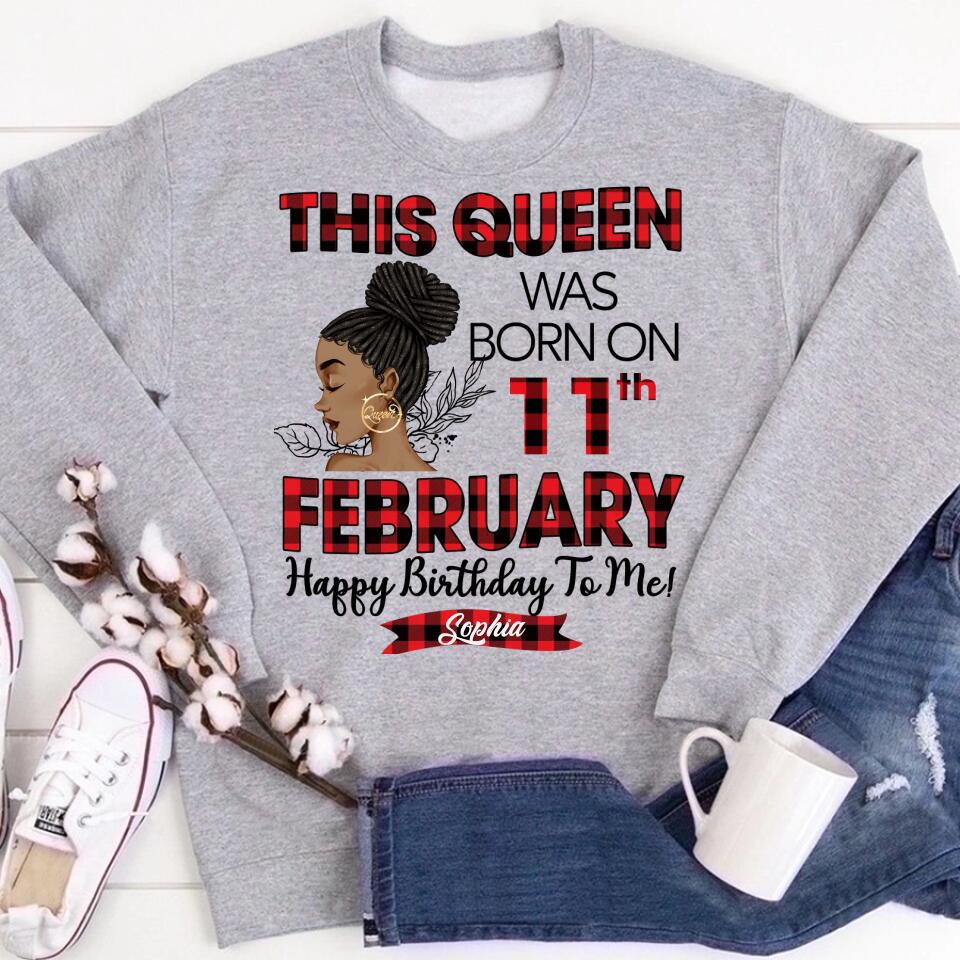 February Birthday Shirt, Custom Birthday Shirt, Queens was Born In February, February Birthday Shirts For Woman, February Birthday Gifts