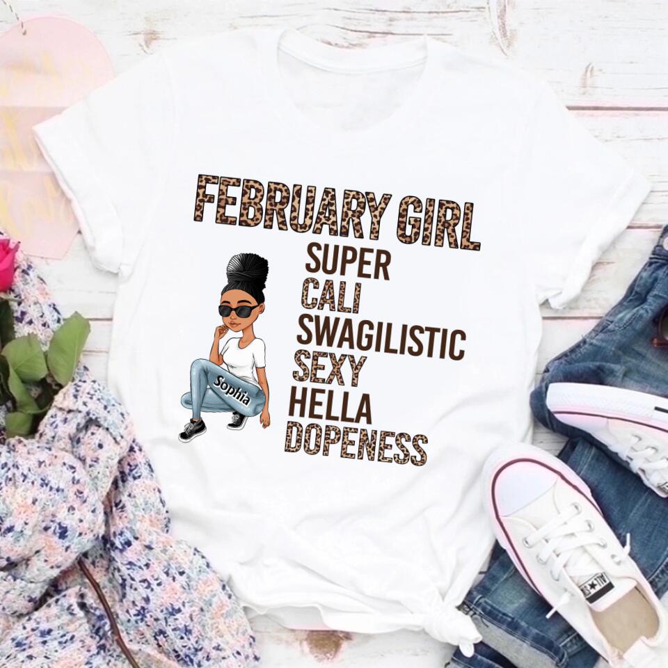 February Birthday Shirt, Custom Birthday Shirt, Queens was Born In February, February Birthday Shirts For Woman, February Birthday Gifts