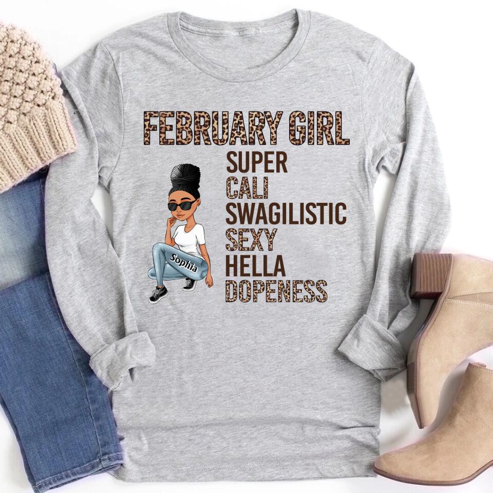 February Birthday Shirt, Custom Birthday Shirt, Queens was Born In February, February Birthday Shirts For Woman, February Birthday Gifts