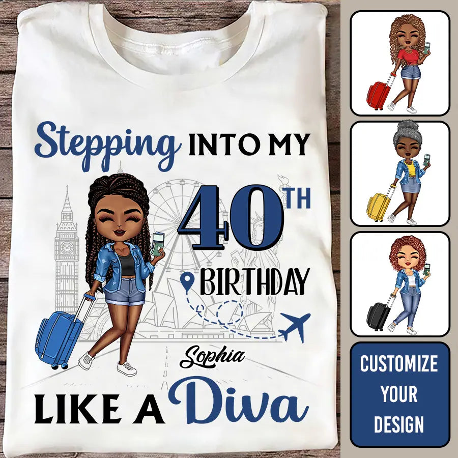 Chapter 40, Fabulous Since 1983 40th Birthday Unique T Shirt For Woman, Custom Birthday Shirt, Her Gifts For 40 Years Old , Turning 40 Birthday Cotton Shirt