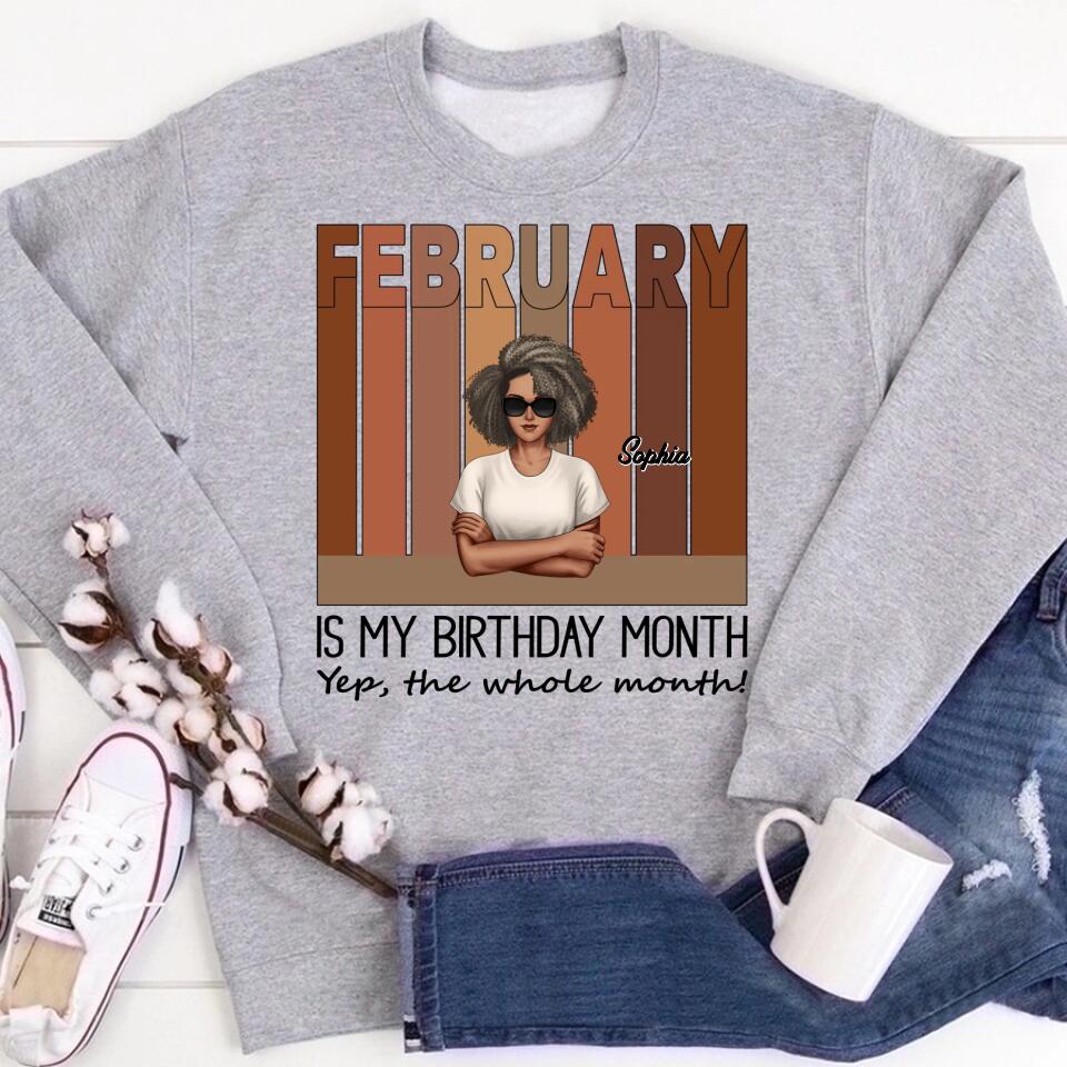 February Birthday Shirt, Custom Birthday Shirt, Queens was Born In February, February Birthday Shirts For Woman, February Birthday Gifts