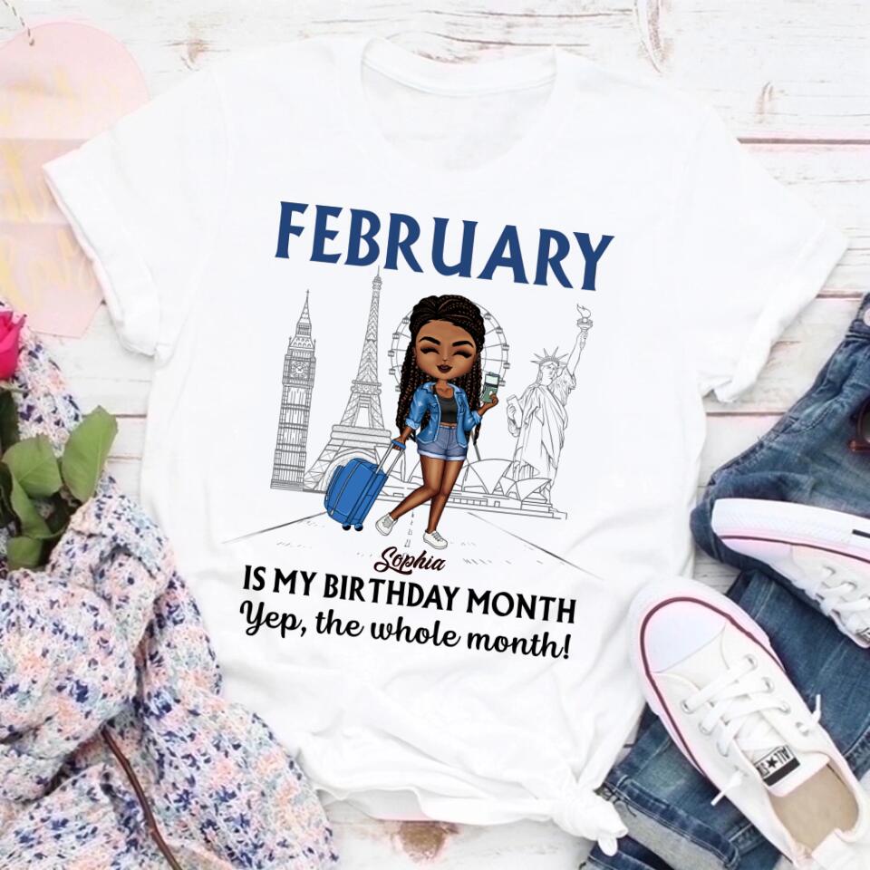 February Birthday Shirt, Custom Birthday Shirt, Queens was Born In February, February Birthday Shirts For Woman, February Birthday Gifts