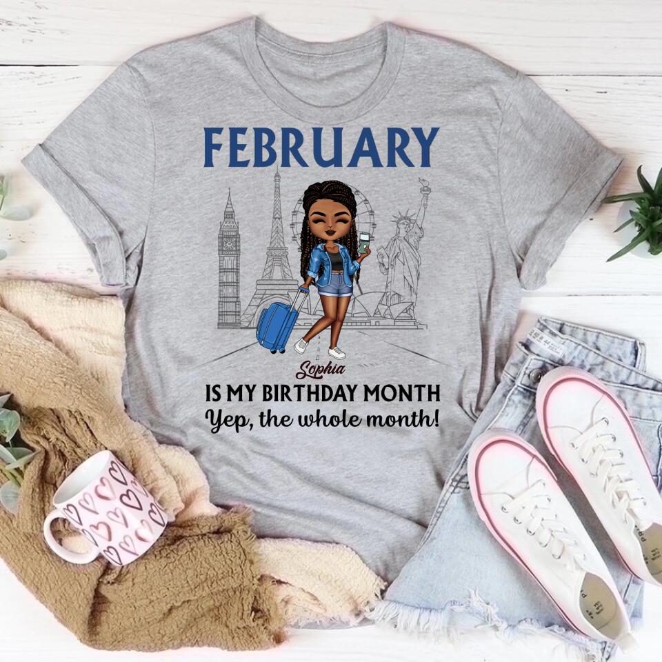February Birthday Shirt, Custom Birthday Shirt, Queens was Born In February, February Birthday Shirts For Woman, February Birthday Gifts