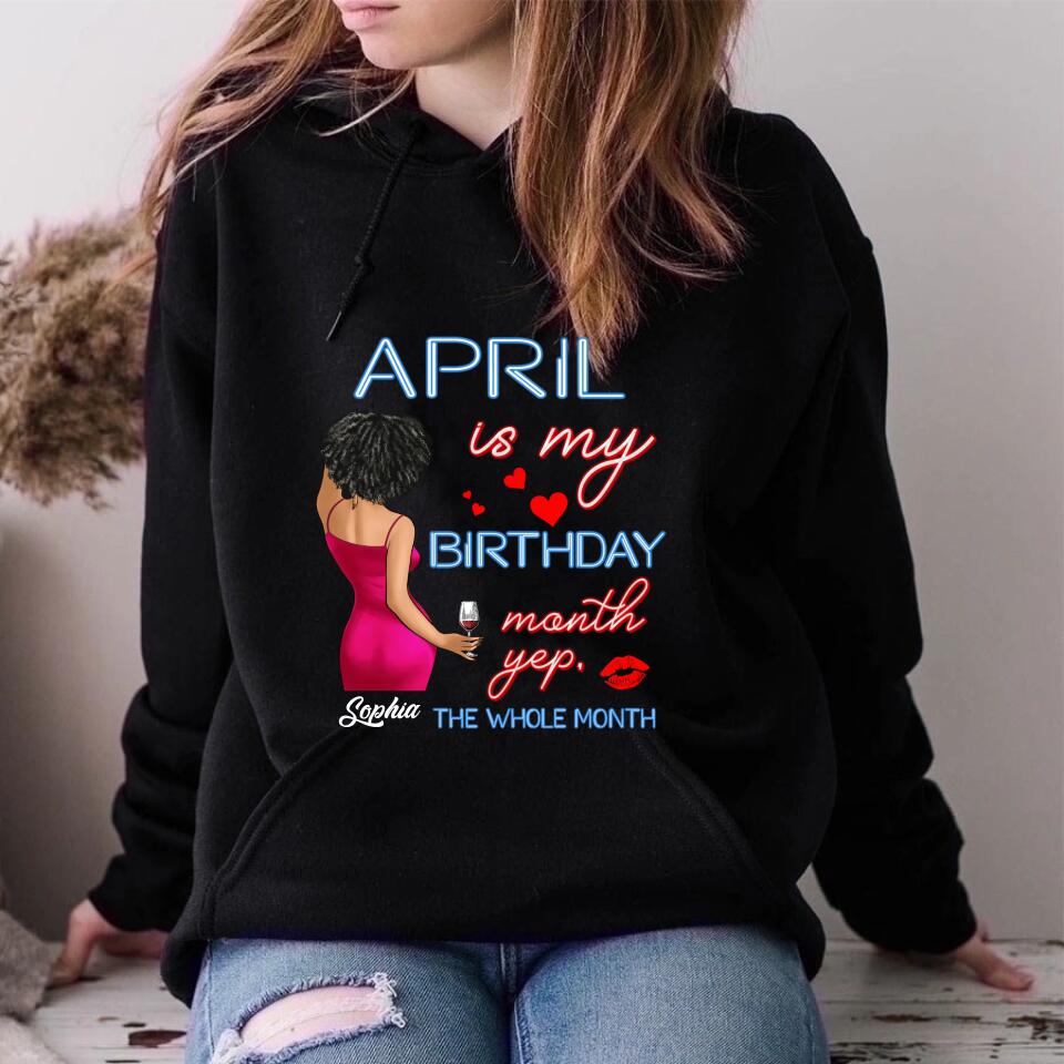 April Birthday Shirt, Custom Birthday Shirt, Queens was Born In April, April Birthday Shirts For Woman, April Birthday Gifts