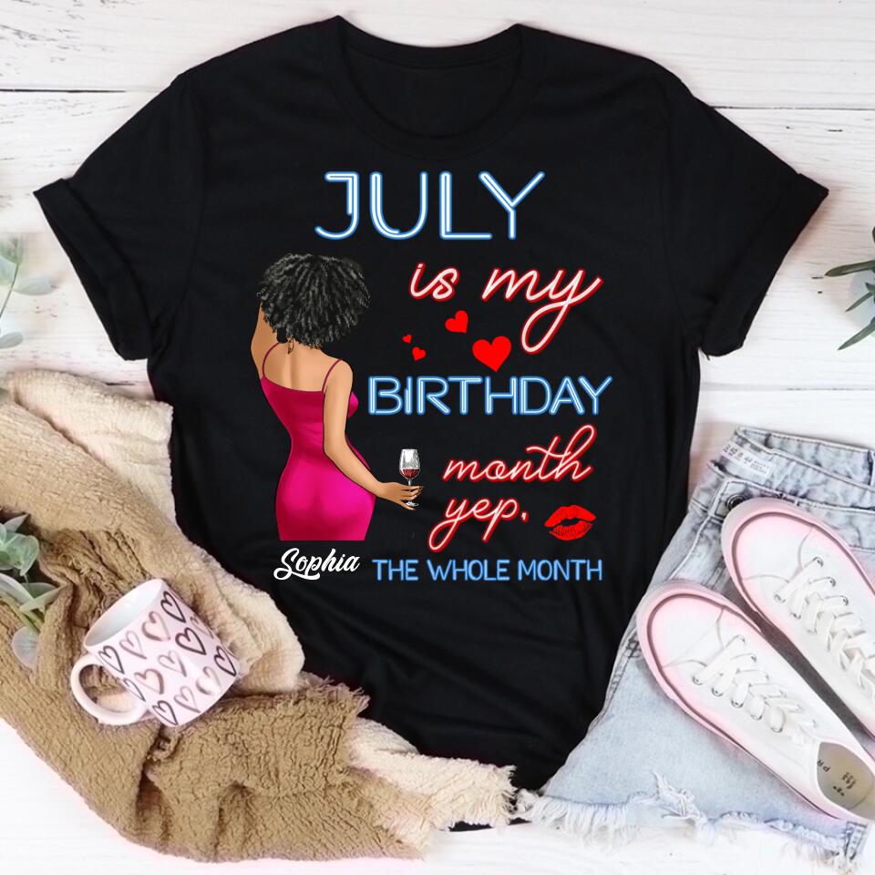 July Birthday Shirt, Custom Birthday Shirt, Queens was Born In July, July Birthday Shirts For Woman, July Birthday Gifts