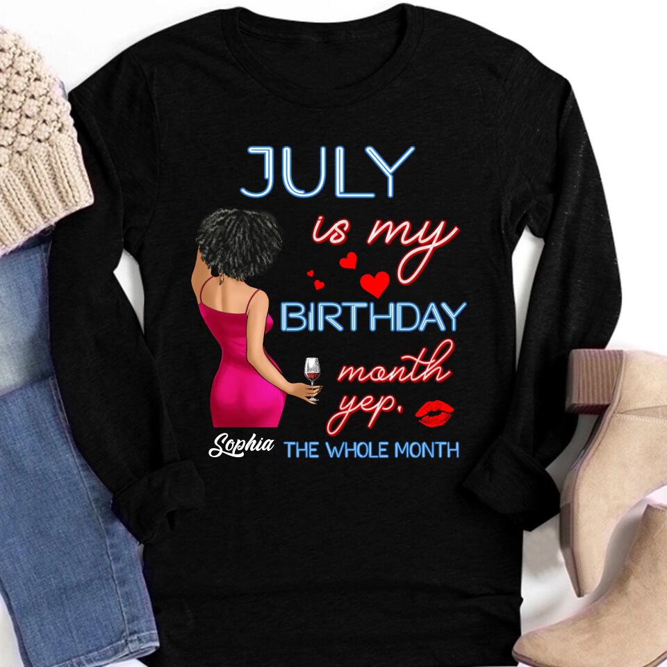 July Birthday Shirt, Custom Birthday Shirt, Queens was Born In July, July Birthday Shirts For Woman, July Birthday Gifts