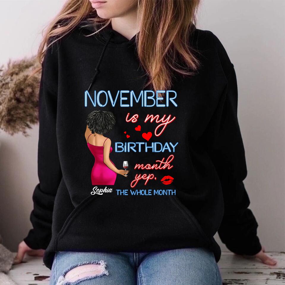 November Birthday Shirt, Custom Birthday Shirt, Queens was Born In November, November Birthday Shirts For Woman, November Birthday Gifts