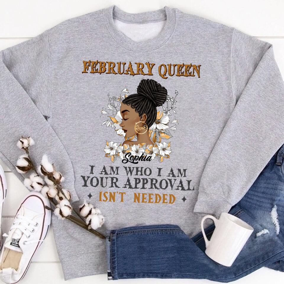 February Birthday Shirt, Custom Birthday Shirt, Queens Born In February, February Birthday Shirts For Woman, February Birthday Gifts