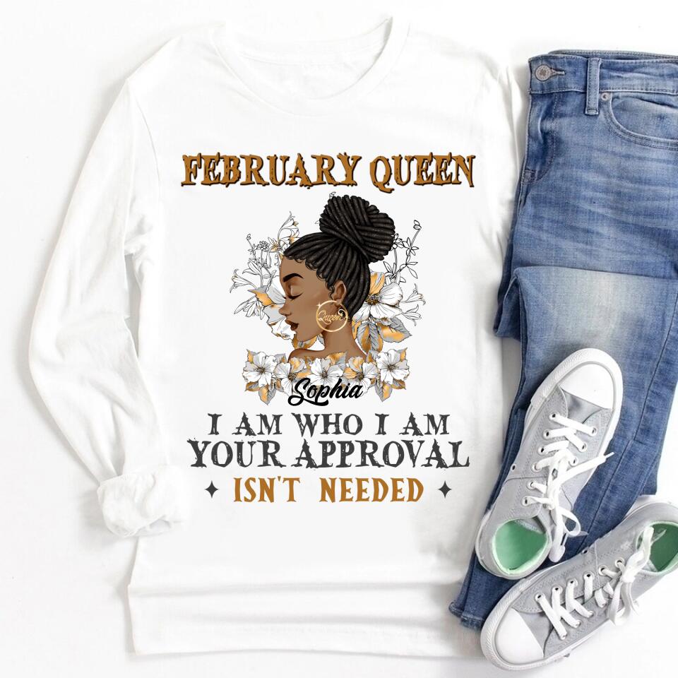 February Birthday Shirt, Custom Birthday Shirt, Queens Born In February, February Birthday Shirts For Woman, February Birthday Gifts