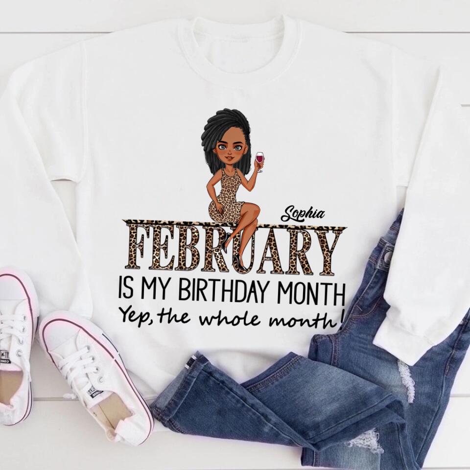 February Birthday Shirt, Custom Birthday Shirt, Queens was Born In February, February Birthday Shirts For Woman, February Birthday Gifts