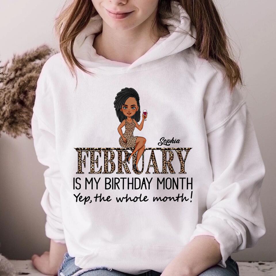 February Birthday Shirt, Custom Birthday Shirt, Queens was Born In February, February Birthday Shirts For Woman, February Birthday Gifts
