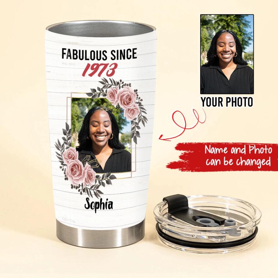 Personalized Tumbler - 50th Birthday Tumbler, Personalized 50th Birthday Gifts, 50th Gift Ideas For Her