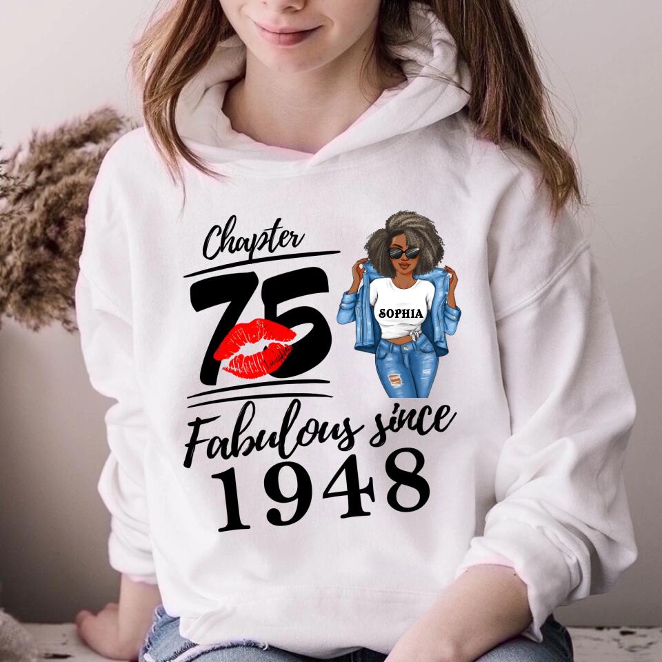 75th birthday shirts for her, Personalised 75th birthday gifts, 1948 t shirt, 75 and fabulous shirt, 75th birthday shirt ideas, gift ideas 75th birthday woman