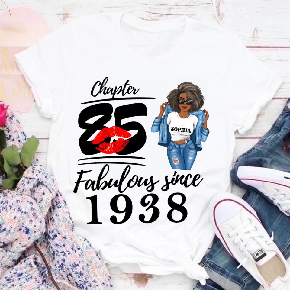 85th birthday shirts for her, Personalised 85th birthday gifts, 1938 t shirt, 85 and fabulous shirt, 85th birthday shirt ideas, gift ideas 85th birthday woman