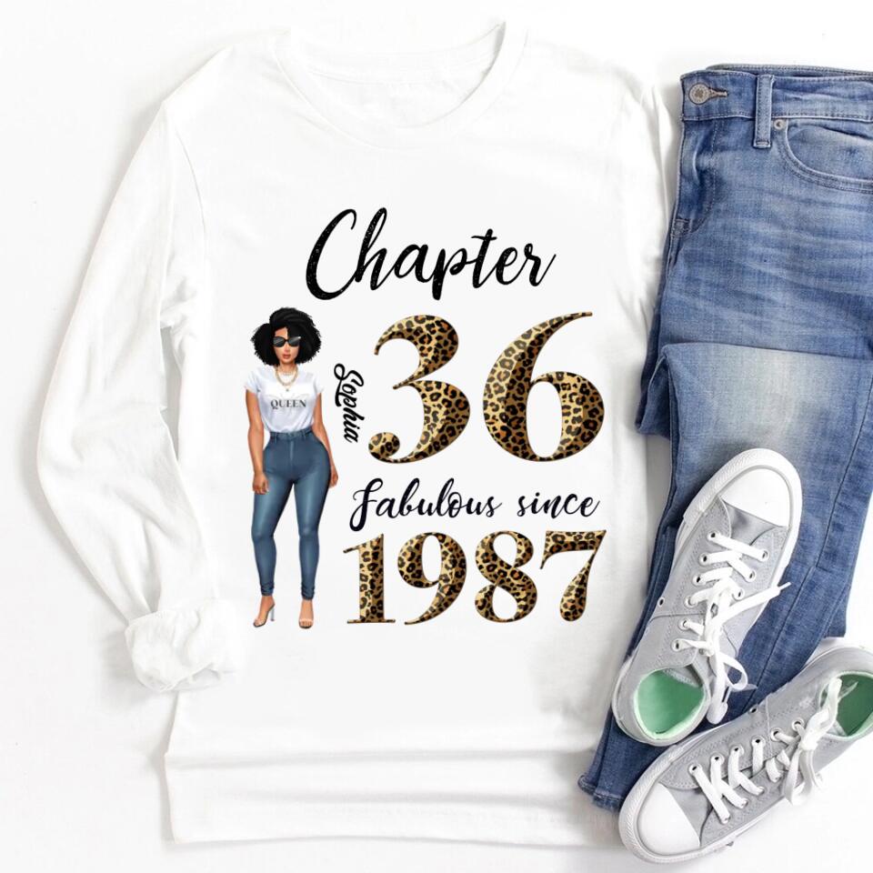 36th birthday shirts for her, Personalised 36th birthday gifts, 1987 t shirt, 36 and fabulous shirt, 36th birthday shirt ideas, gift ideas 36th birthday woman