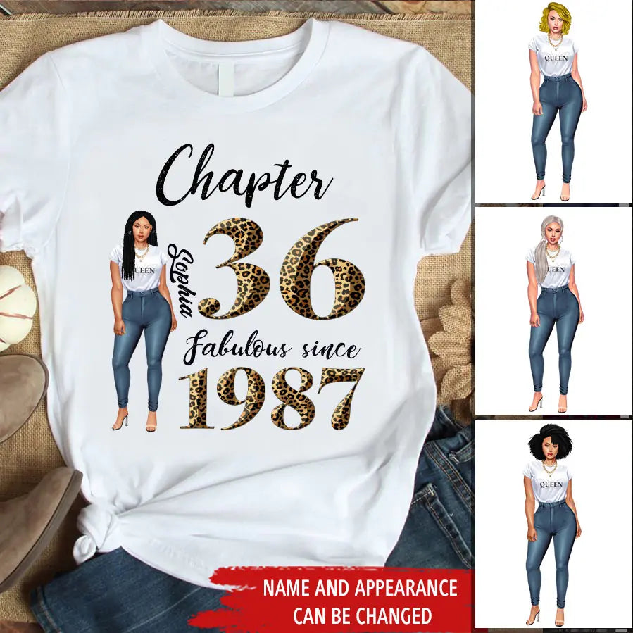 36th birthday shirts for her, Personalised 36th birthday gifts, 1987 t shirt, 36 and fabulous shirt, 36th birthday shirt ideas, gift ideas 36th birthday woman