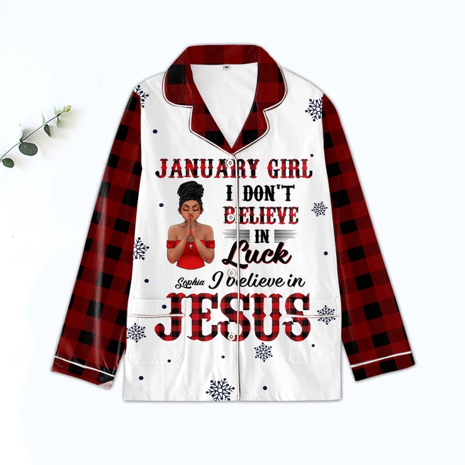 Women&#39;s Pajamas Set For January Woman, A Queen Was Born In January, Birthday Pajamas, Birthday Gifts For January Woman