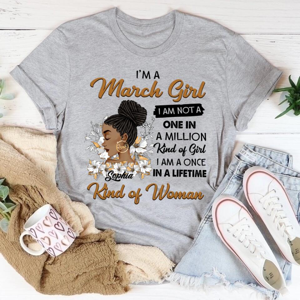 March Birthday Shirt, Custom Birthday Shirt, Queens Born In March, March Birthday Shirts For Woman, March Birthday Gifts