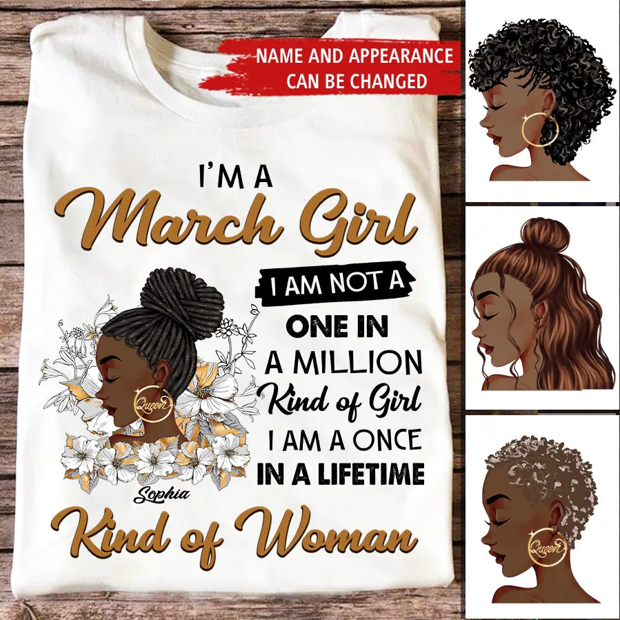 March Birthday Shirt, Custom Birthday Shirt, Queens Born In March, March Birthday Shirts For Woman, March Birthday Gifts