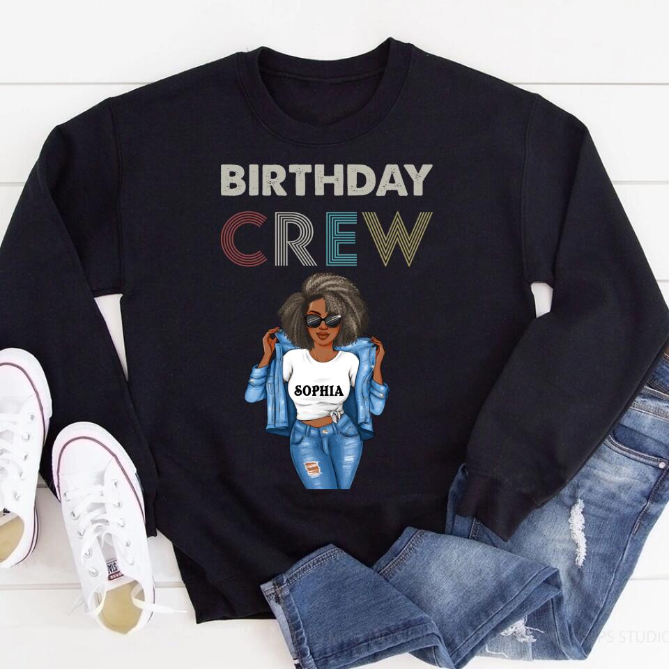 Birthday Crew Shirts, Retro Birthday Group T Shirts, Birthday Squad Shirts, Vintage Birthday Party Shirts, Fun Matching Birthday Outfits