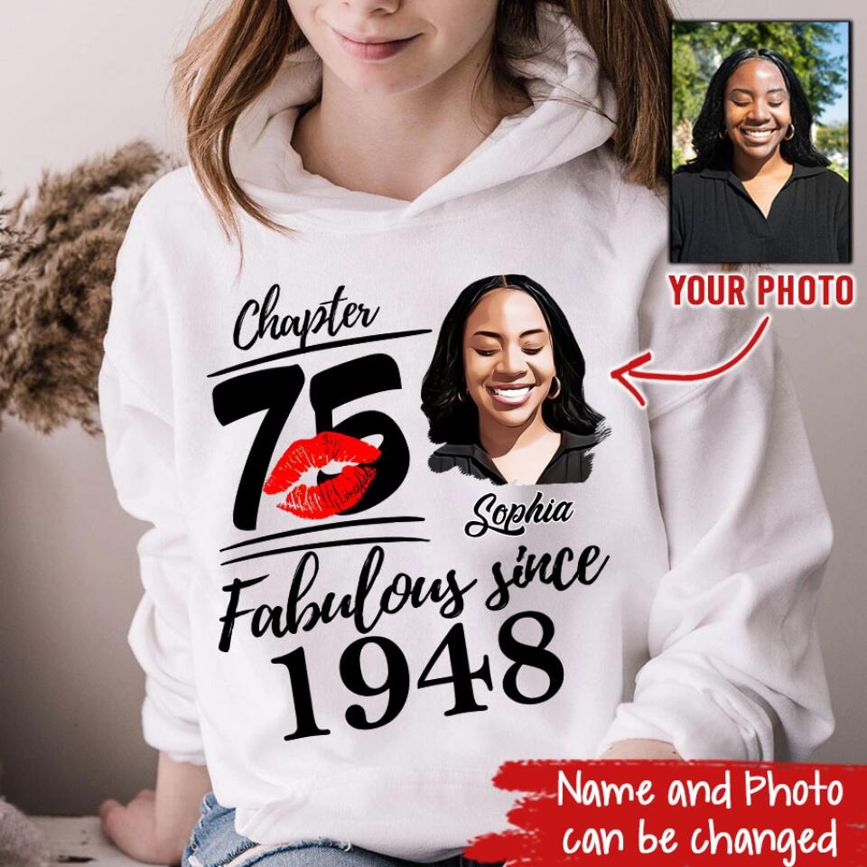 75th Birthday Shirts, Custom Birthday Shirts, Turning 75 Shirt, Gifts For Women Turning 75, 75 And Fabulous Shirt, 1948 Shirt, 75th Birthday Shirts For Her