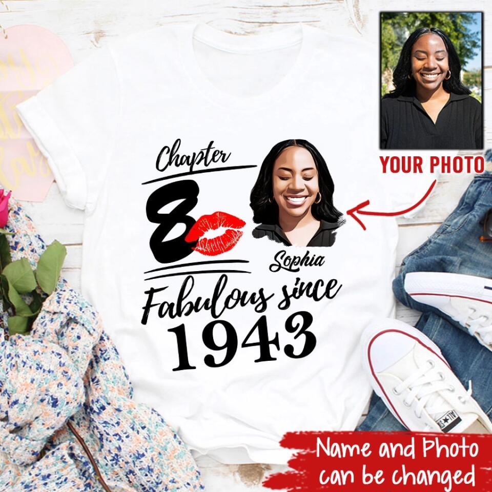 80th Birthday Shirts, Custom Birthday Shirts, Turning 80 Shirt, Gifts For Women Turning 80, 80 And Fabulous Shirt, 1943 Shirt, 80th Birthday Shirts For Her