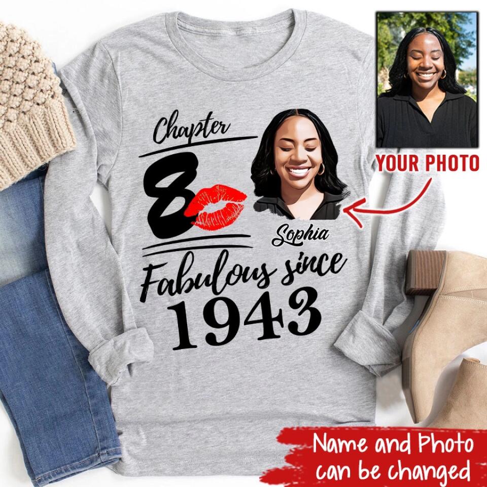 80th Birthday Shirts, Custom Birthday Shirts, Turning 80 Shirt, Gifts For Women Turning 80, 80 And Fabulous Shirt, 1943 Shirt, 80th Birthday Shirts For Her
