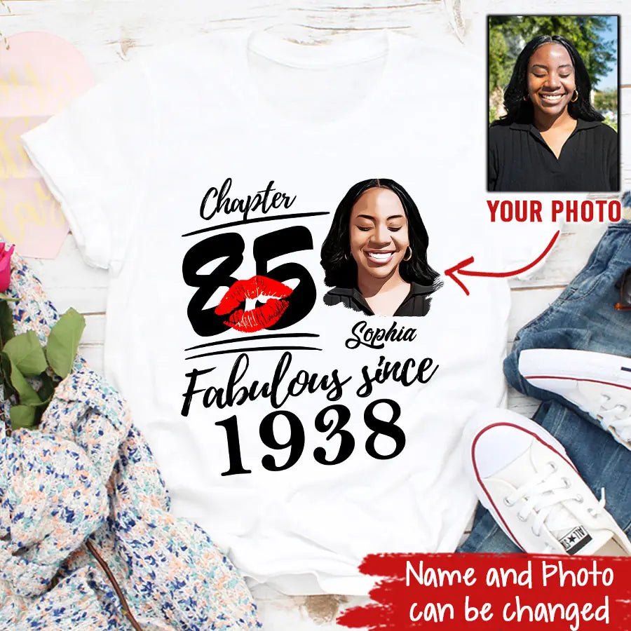 85th Birthday Shirts, Custom Birthday Shirts, Turning 85 Shirt, Gifts For Women Turning 85, 85 And Fabulous Shirt, 1938 Shirt, 85th Birthday Shirts For Her
