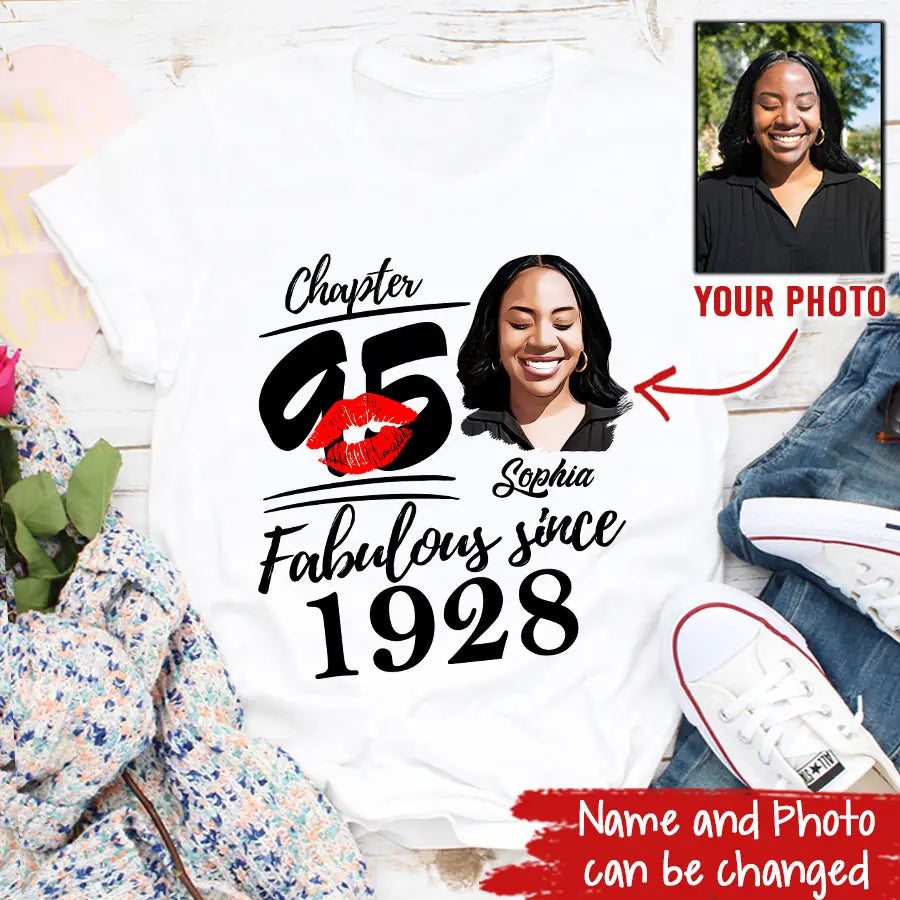 95th Birthday Shirts, Custom Birthday Shirts, Turning 95 Shirt, Gifts For Women Turning 95, 95 And Fabulous Shirt, 1928 Shirt, 95th Birthday Shirts For Her