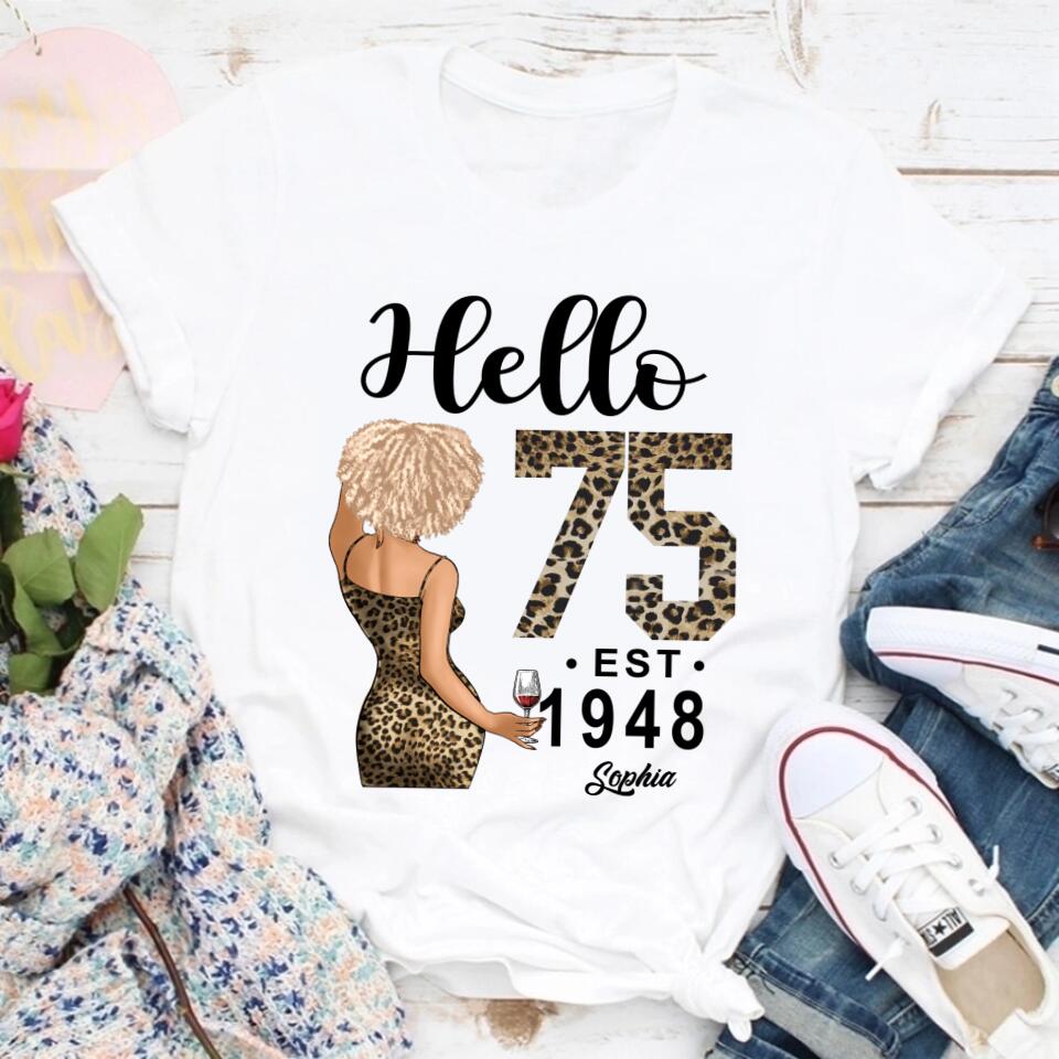 75th Birthday Shirts, Custom Birthday Shirts, Turning 75 Shirt, Gifts For Women Turning 75, 75 And Fabulous Shirt, 1948 Shirt, 75th Birthday Shirts For Her