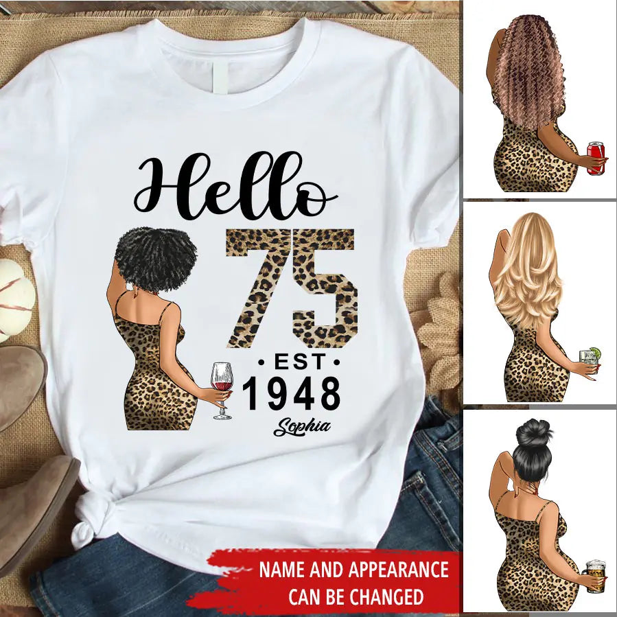 75th Birthday Shirts, Custom Birthday Shirts, Turning 75 Shirt, Gifts For Women Turning 75, 75 And Fabulous Shirt, 1948 Shirt, 75th Birthday Shirts For Her