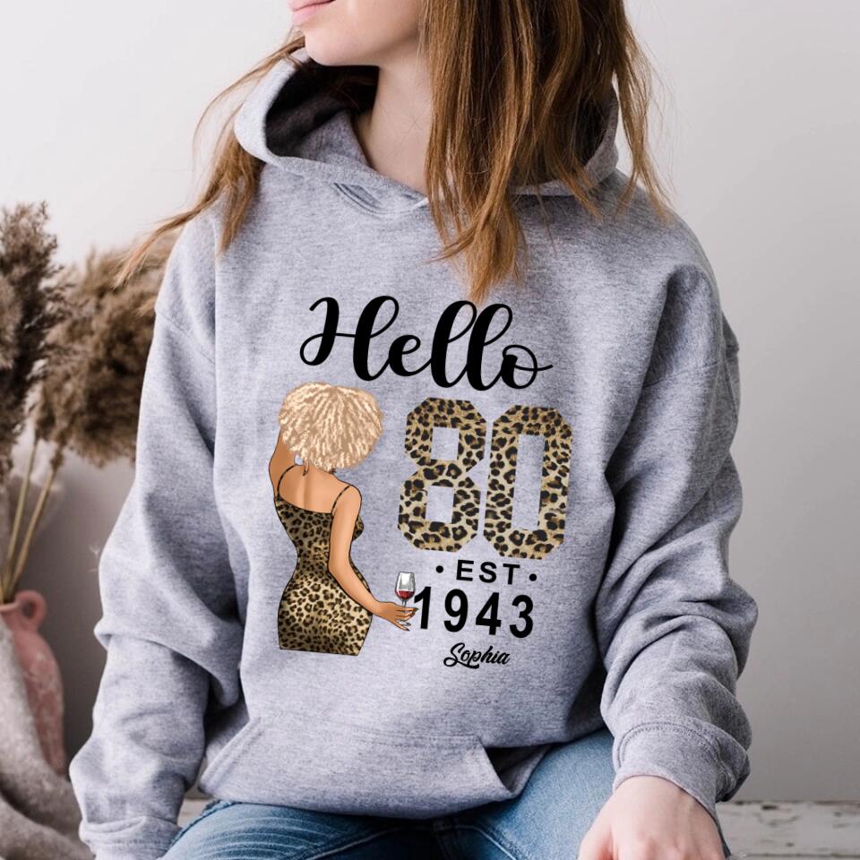 80th Birthday Shirts, Custom Birthday Shirts, Turning 80 Shirt, Gifts For Women Turning 80, 80 And Fabulous Shirt, 1943 Shirt, 80th Birthday Shirts For Her