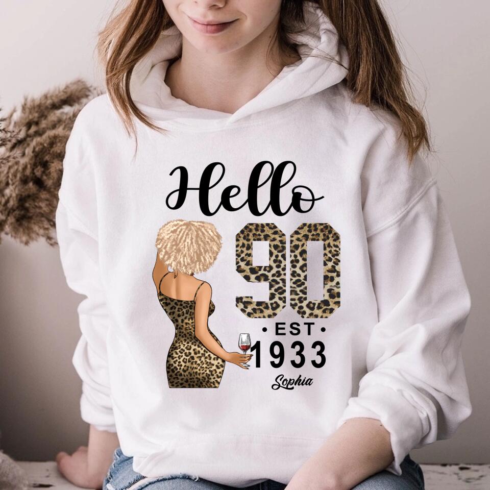 90th Birthday Shirts, Custom Birthday Shirts, Turning 90 Shirt, Gifts For Women Turning 90, 90 And Fabulous Shirt, 1933 Shirt, 90th Birthday Shirts For Her