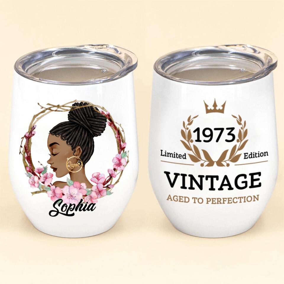 Personalized Wine Tumbler - 50th Birthday Wine Tumbler, Personalized 50th Birthday Gifts, 50th Gift Ideas For Her