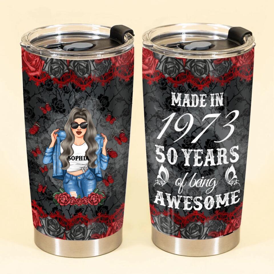 Personalized Tumbler, 50th Birthday Tumbler, Personalized 50th Birthday Gifts, 50th Gift Ideas For Her