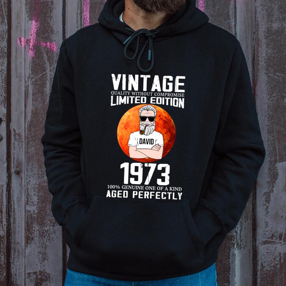 Personalized Birthday T Shirt, Chapter 50, Fabulous Since 1973 50th Birthday Unique T Shirt For Man, Vintage Quality without compromise Limited edition 1973 100% genuine of a kind aged perfectly