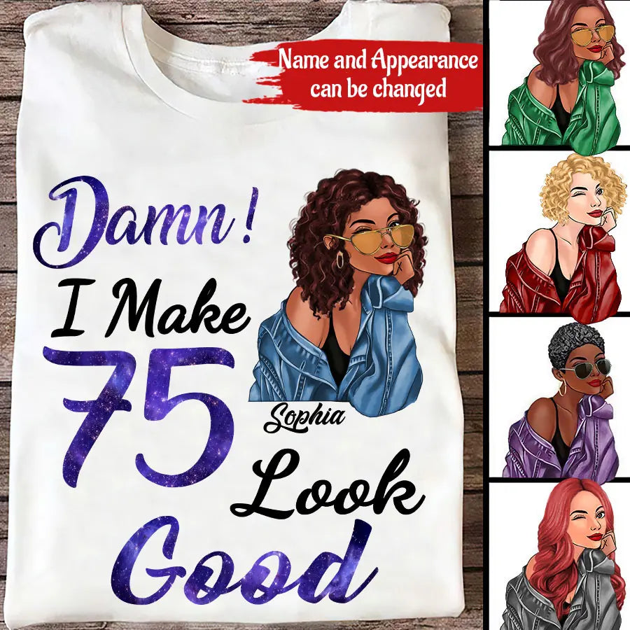 Chapter 75, Fabulous Since 1948 75th Birthday Unique T Shirt For Woman, Her Gifts For 75 Years Old , Turning 75 Birthday Cotton Shirt